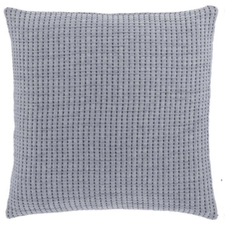 Pick Stitch Navy Euro Sham