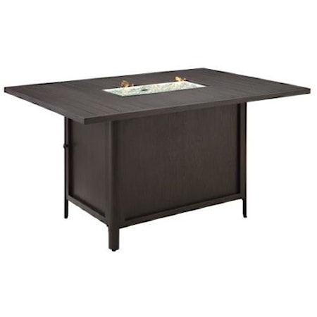 Counter Dining Fire Pit Table