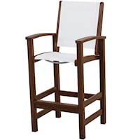 Bar Chair with Sling Seat and Back