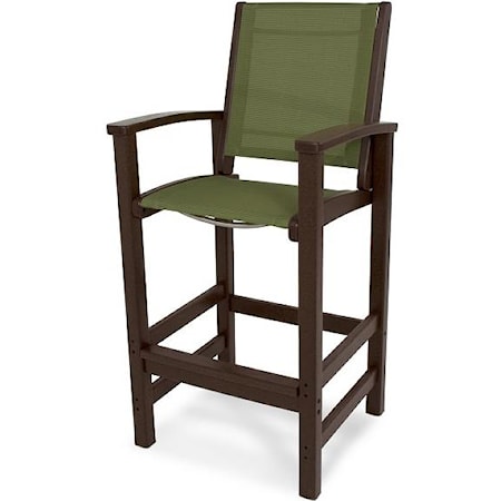 Bar Chair with Sling Seat and Back