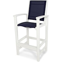 Bar Chair with Sling Seat and Back