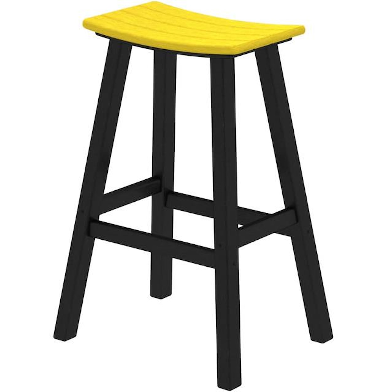 POLYWOOD Contempo Collection 30" Saddle Bar Stool