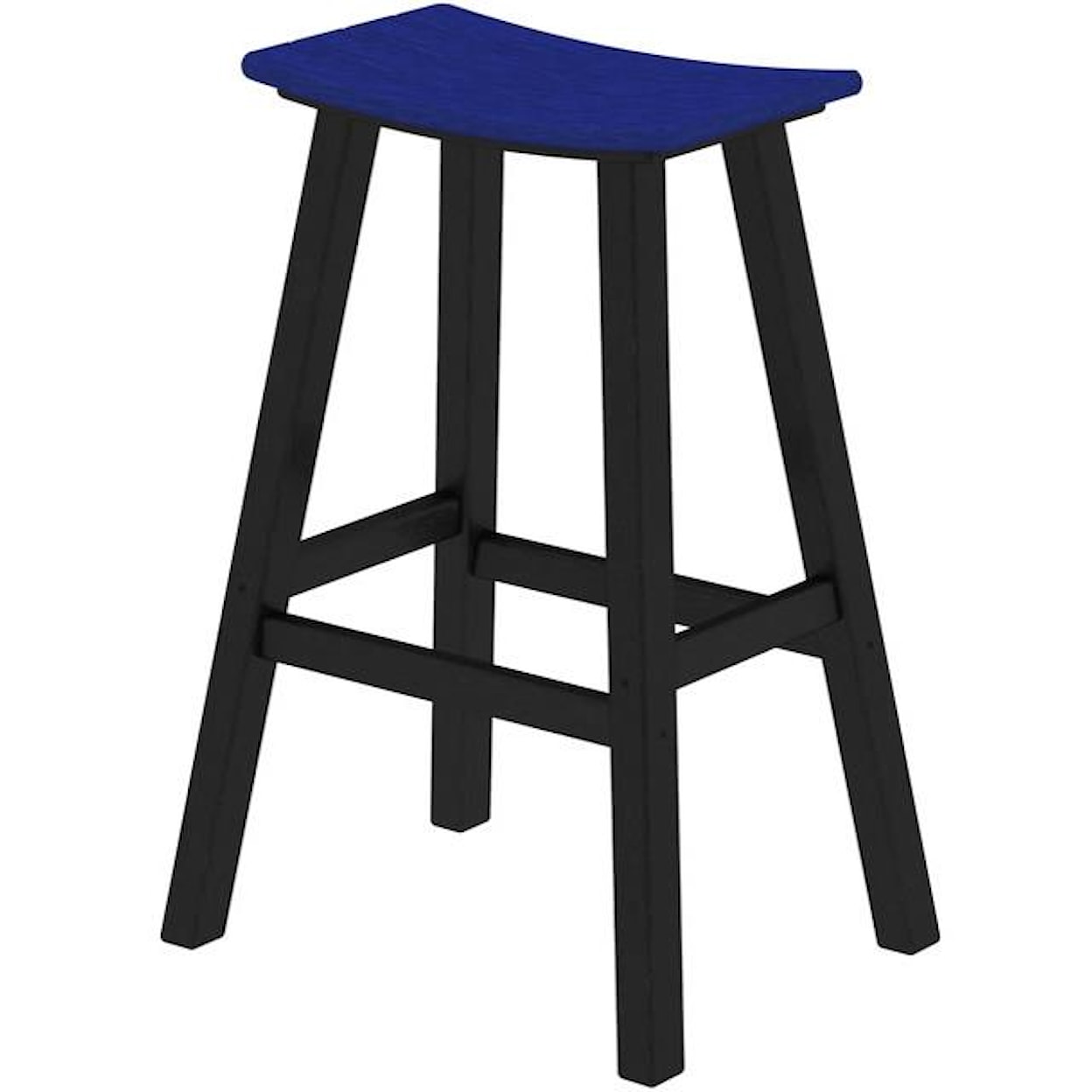 POLYWOOD Contempo Collection 30" Saddle Bar Stool