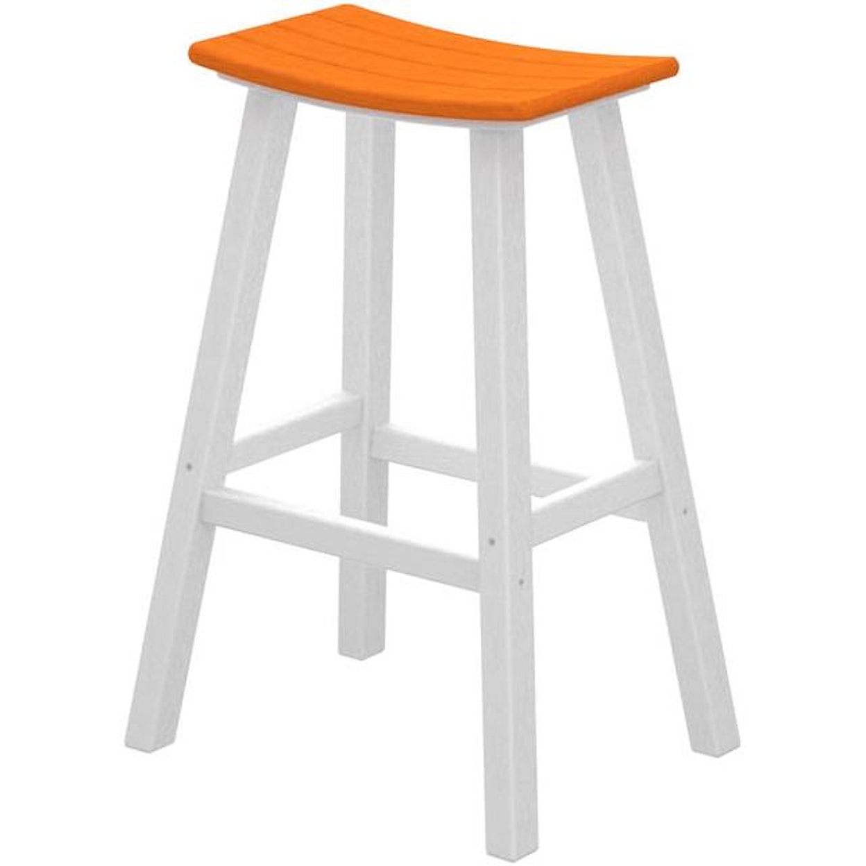 POLYWOOD Contempo Collection 30" Saddle Bar Stool