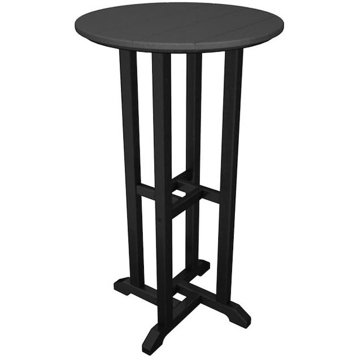 POLYWOOD Contempo Collection 24" Round Bar Table