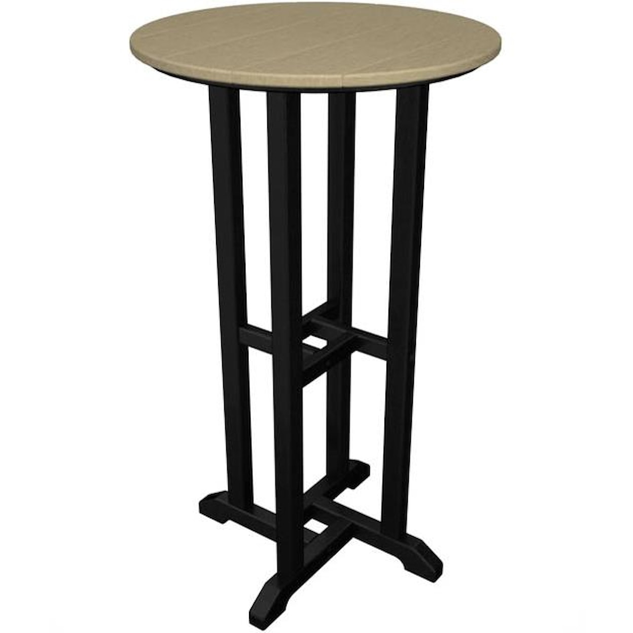 POLYWOOD Contempo Collection 24" Round Bar Table