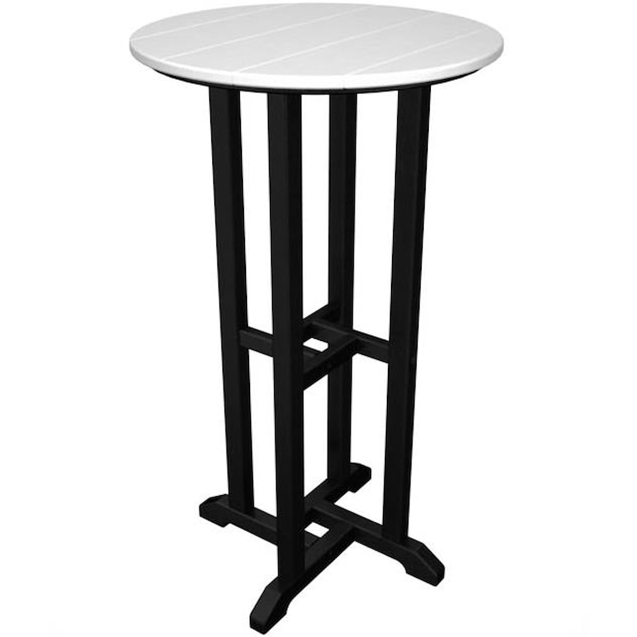 Polywood Contempo Collection 24" Round Bar Table