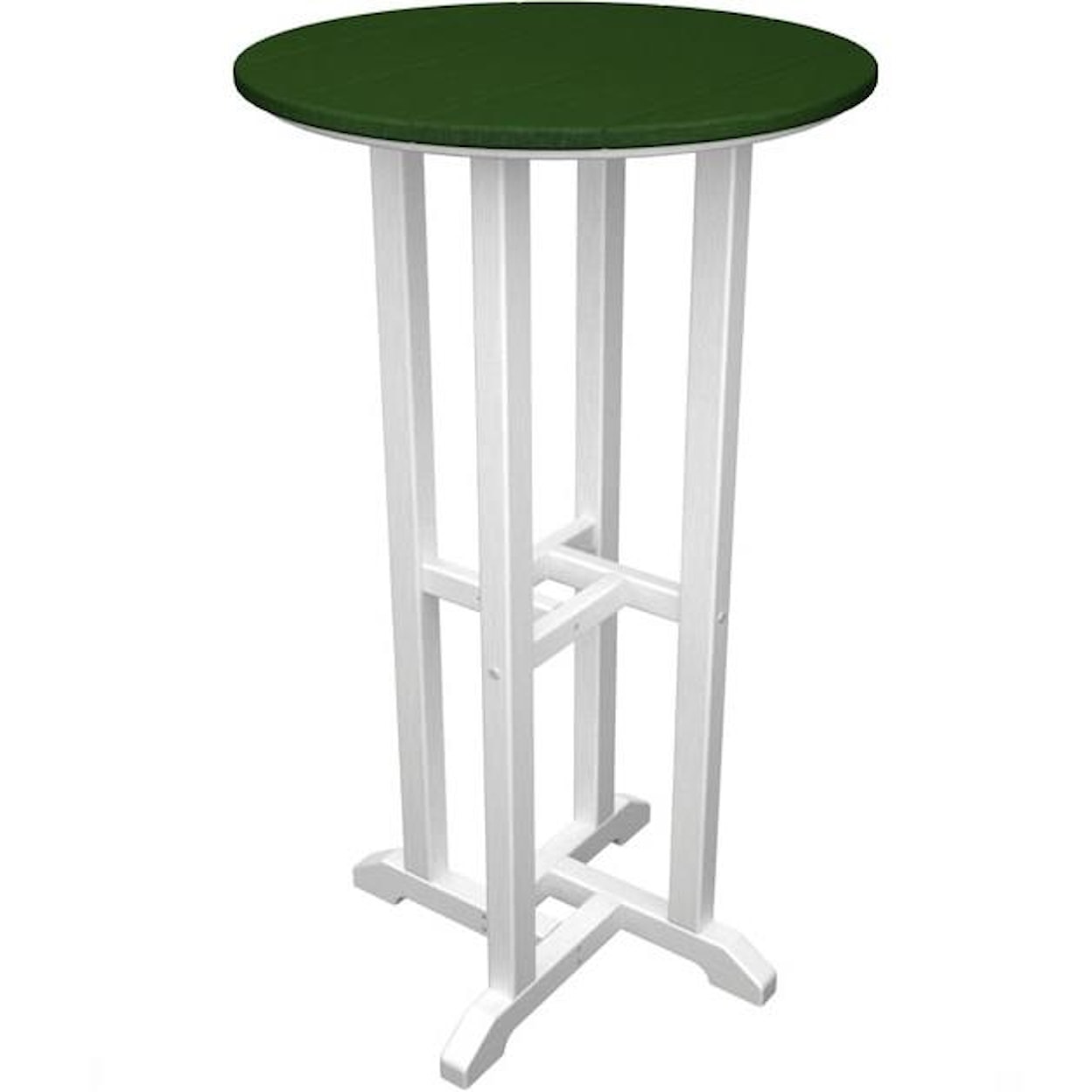 Polywood Contempo Collection 24" Round Bar Table