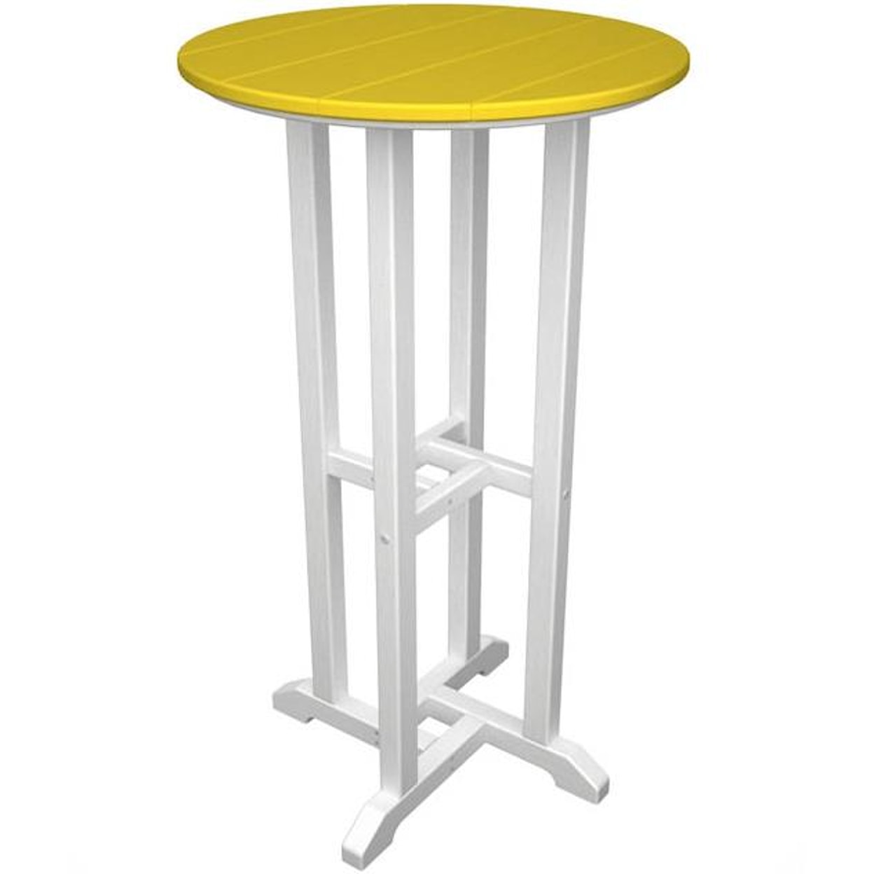 POLYWOOD Contempo Collection 24" Round Bar Table