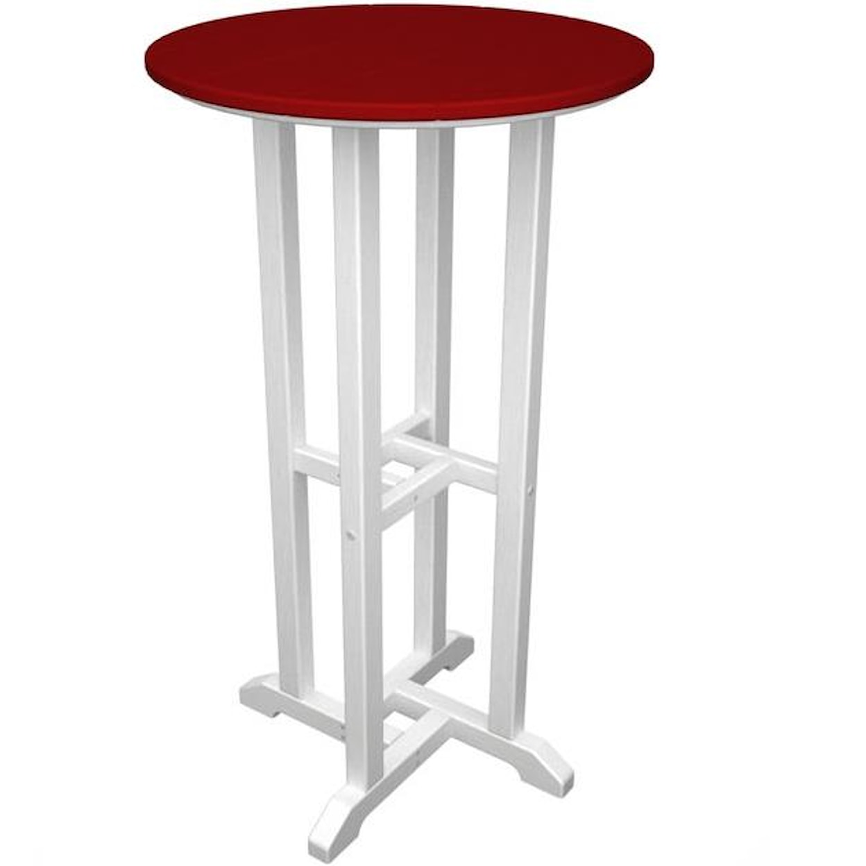 Polywood Contempo Collection 24" Round Bar Table