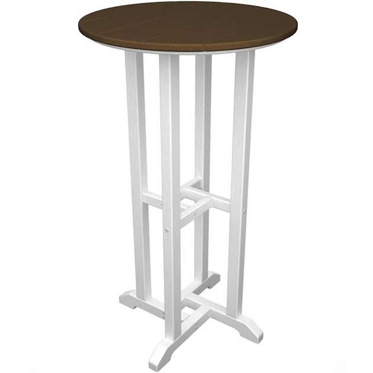 POLYWOOD Contempo Collection 24" Round Bar Table