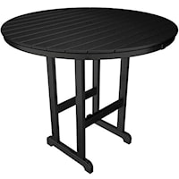 Round Bar Table with Slat Design