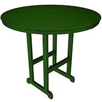 Round Bar Table with Slat Design