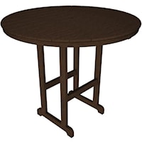 Round Bar Table with Slat Design