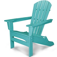 Folding Adirondack Chair with Slat Design