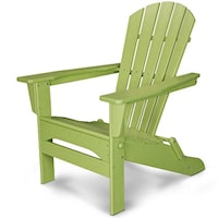 Folding Adirondack Chair with Slat Design