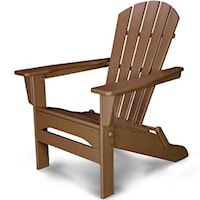 Folding Adirondack Chair with Slat Design