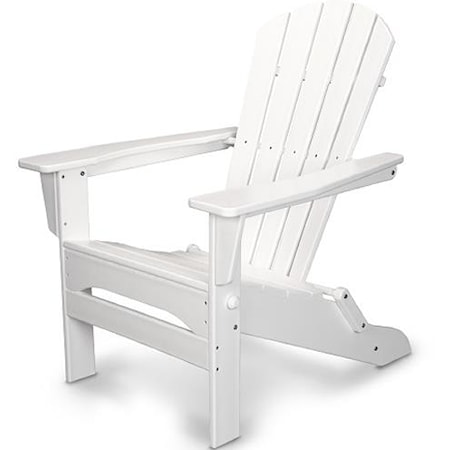 Folding Adirondack Chair with Slat Design
