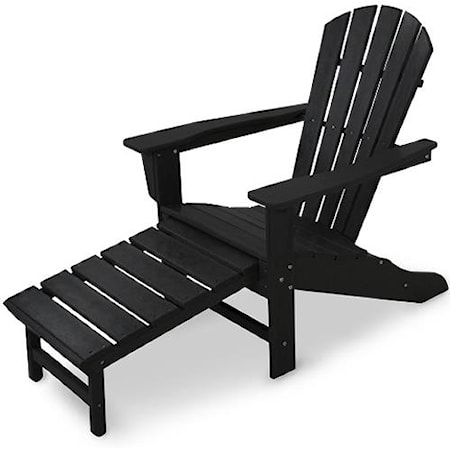 Adirondack Lounge Chair w/ Hideaway Ottoman