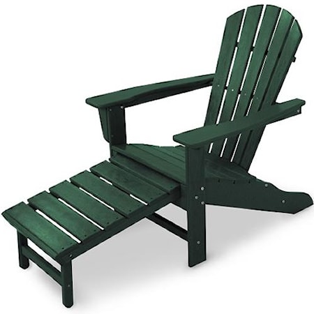 Adirondack Lounge Chair w/ Hideaway Ottoman