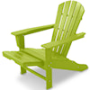 POLYWOOD Palm Coast Adirondack Lounge Chair w/ Hideaway Ottoman