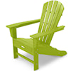 POLYWOOD Palm Coast Adirondack Lounge Chair w/ Hideaway Ottoman