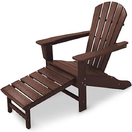 Adirondack Lounge Chair w/ Hideaway Ottoman