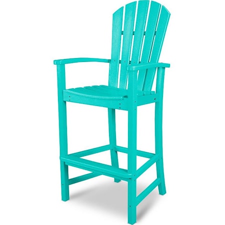 Bar Chair with Slat Design