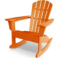 Adirondack Rocker with Slat Details