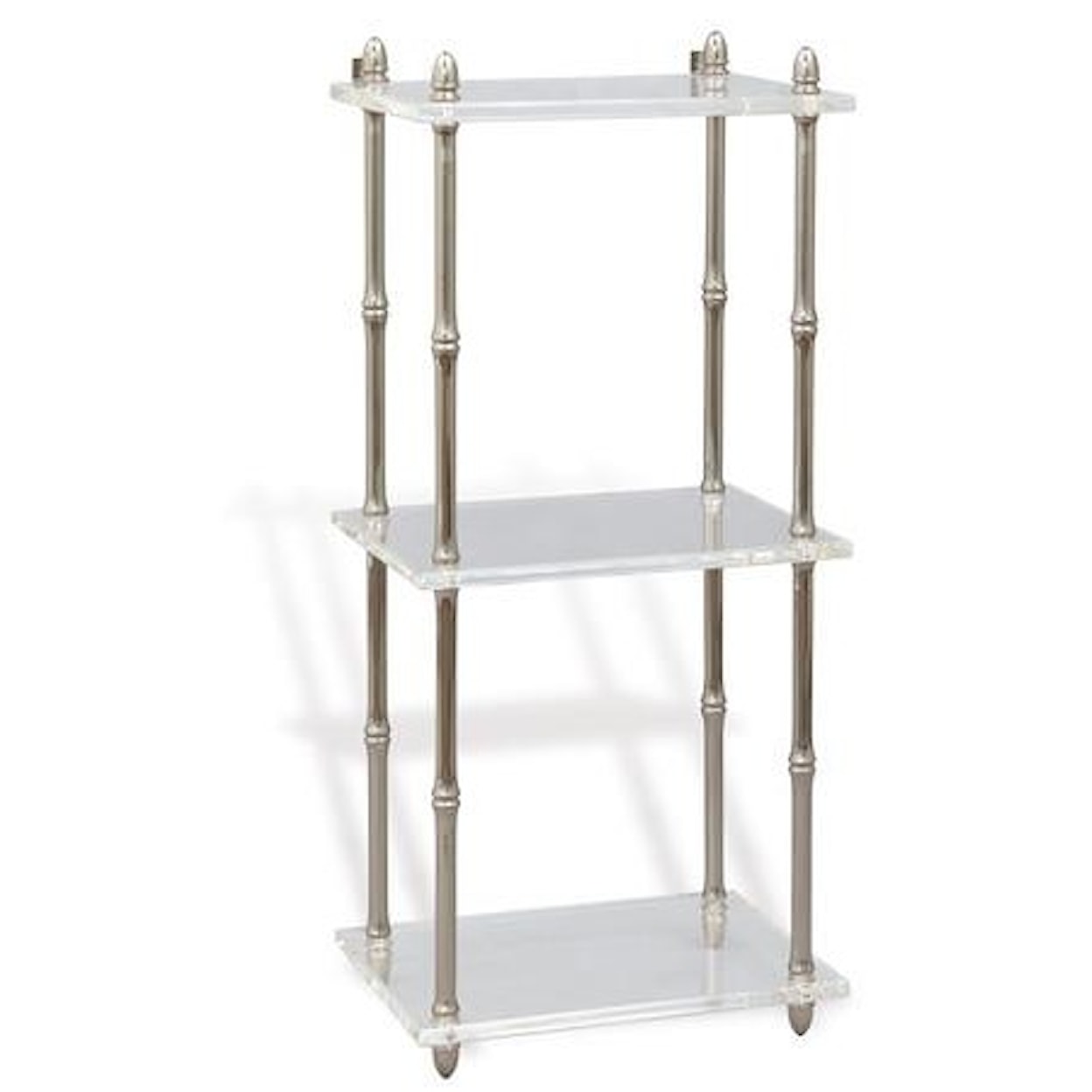 Port 68 Shelves Carmel Nickel Lucite Shelf