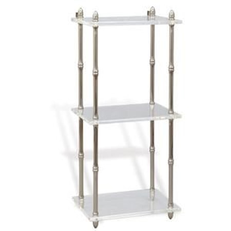 Carmel Nickel Lucite Shelf