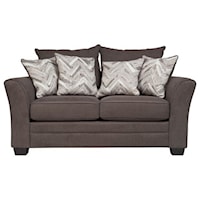 Contemporary Gray Love Seat