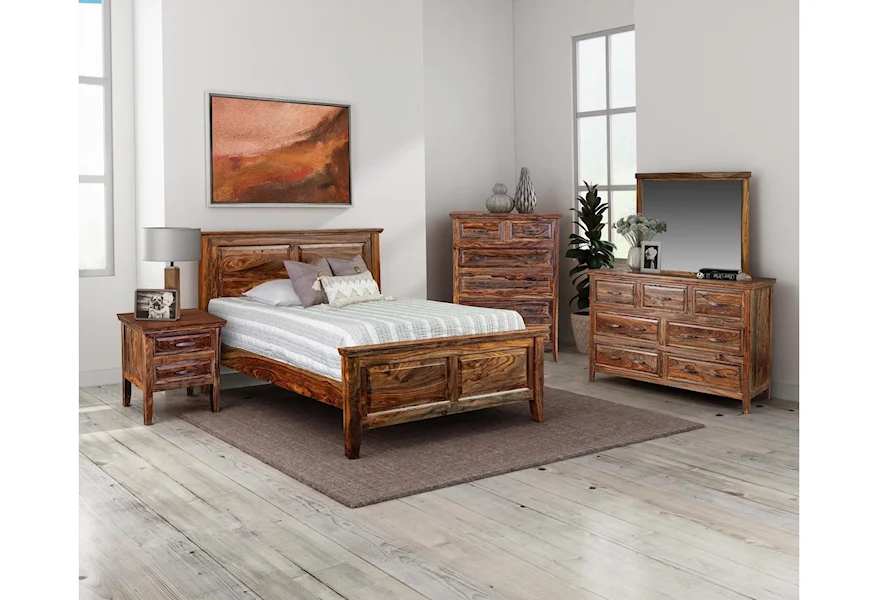 Sonora Bedroom Queen 4 Piece Bedroom Set by Porter International Designs at Rife's Home Furniture