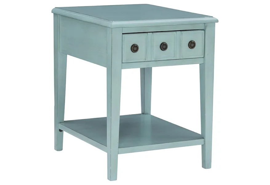 19A8213 TEAL TEAL END TABLE by Powell at Furniture Fair - North Carolina