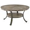 Powell 19D202 FRANKLIN PEWTER Round Cocktail Table