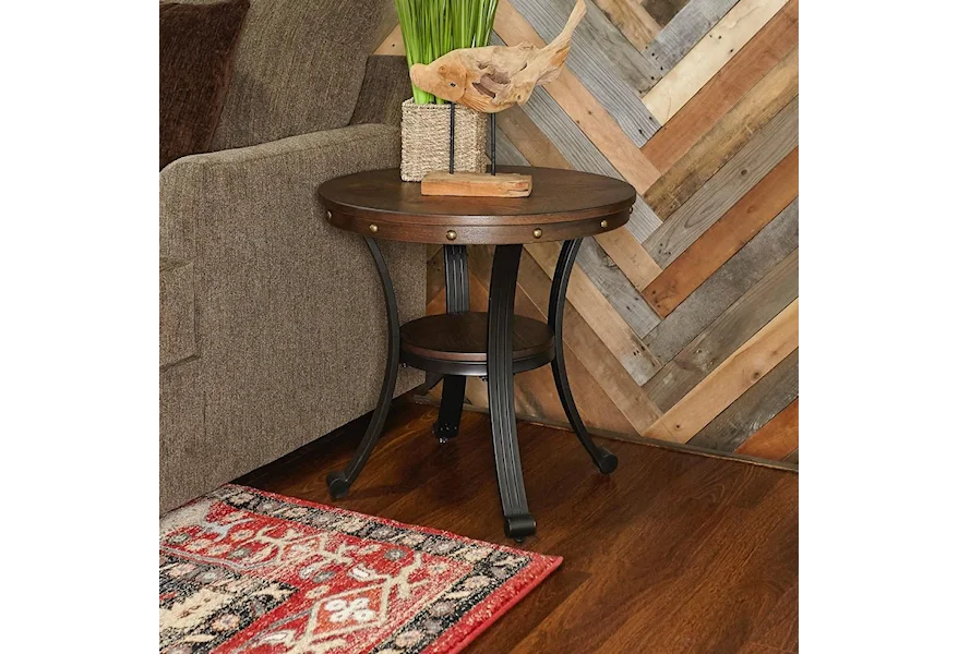 Franklin Round End Table by Powell at Furniture Fair - North Carolina