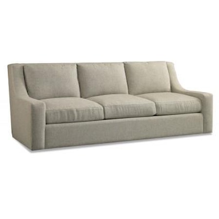 Casual Sofa with Low Sloping Track Arms