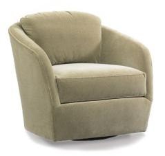Casual Upholstered Swivel Chair