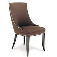 Contemporary Side Chair with Nailhead Trim