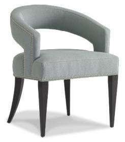 Contemporary Arm Chair with Nailhead Trim