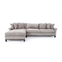 Customizable Two Piece Contemporary Sectional