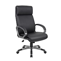 CaresoftPlus Upholstered Hide-A-Back Executive Chair on Casters