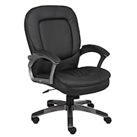Mid Back Executive Chair with Padded Arm Rests