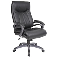 LeatherPlus Executive Chair with Padded Arm Rests