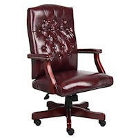 Traditional Executive Chair with Wood Finish