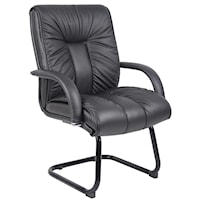 Italian Leather Executive Guest Chair