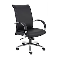 CaresoftPlus Upholstered Executive Chair with Adjustable Seat Height and Infinite Tilt Lock