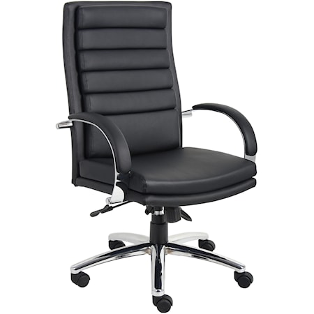 CaresoftPlus Upholstered Executive Chair with Divided Back and Adjustable Seat Height