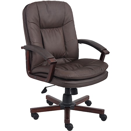 Bomber Brown LeatherPlus Executive Chair