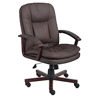 Bomber Brown LeatherPlus Executive Chair